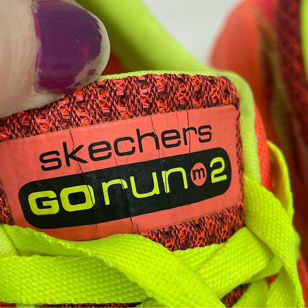 Sketchers size 9.5 Go run2 orange yellow - Picture 5 of 10